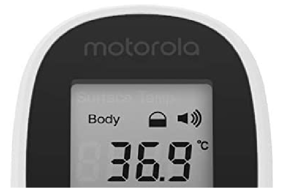 Motorola detalle temperatura termómetro