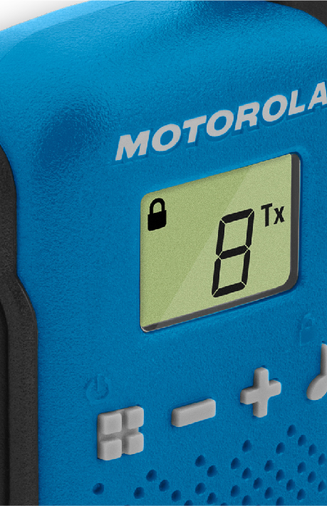 Motorola walkie talkies azul