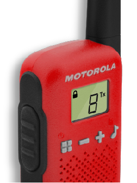 Motorola walkie talkies rojo